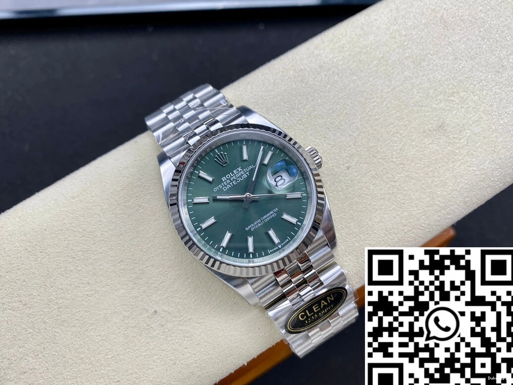 36MM M126234-0051 Dial Green Clean Datejust Rolex Factory 0121